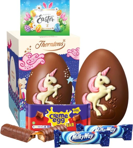 Thorntons Chocolate Eggs with Bunny Jar and Milk Chocolate