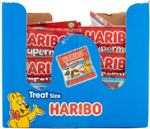 HARIBO Supermix – Assorted Gummy Sweets – Multipack – 100 x 16g Mini Bags