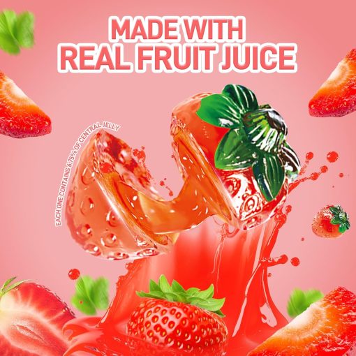Amos 4D Strawberry Juice Pops Resealable 2.29 oz Bag (Pack of 3) - Image 3