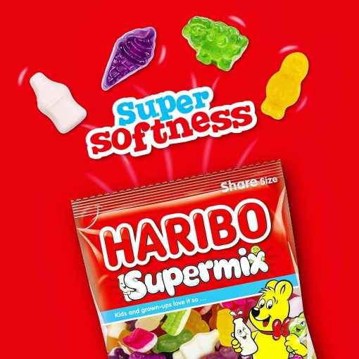 HARIBO Supermix – Assorted Gummy Sweets – Multipack – 100 x 16g Mini Bags - Image 4